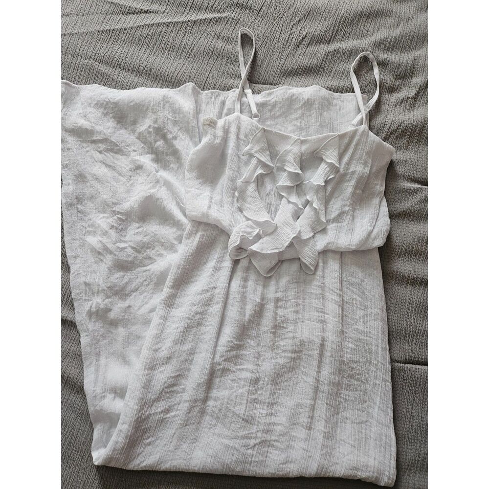 IZ Byer Women's Size M Maxi Dress Pure White